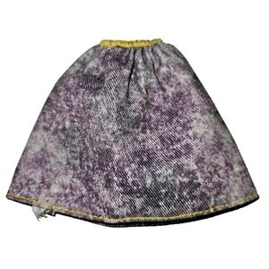 Barbie Skirt Purple Wash Doll Clothes Accessories RARE